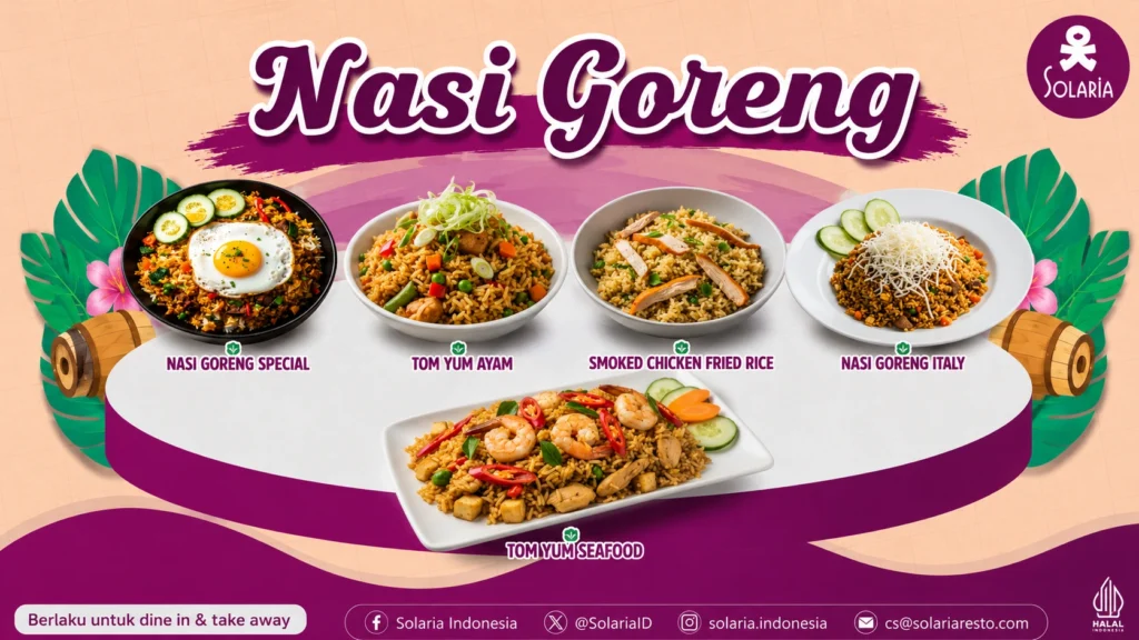 Nasi Goreng Terdekat 2026: Menu Nasi Goreng Solaria Lengkap dengan Harga Terbaru 1 Nasi Goreng Terdekat Solaria dengan Harga Menu Terbaru 2026