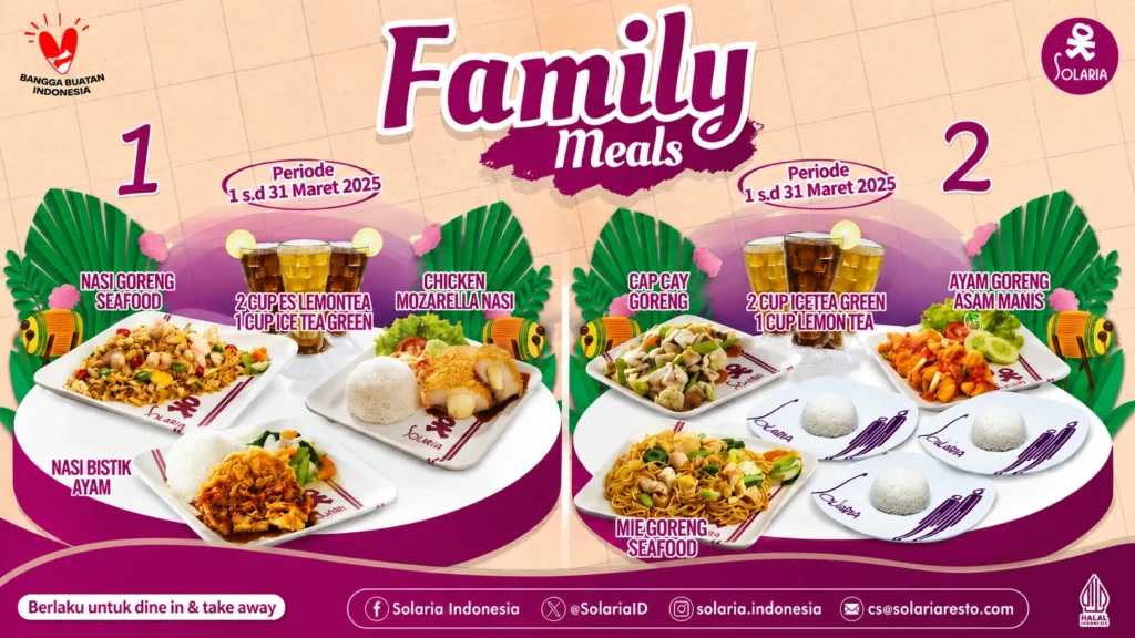 Solaria Family Meals 2026: Paket Keluarga Hemat, Menu Lengkap & Harga Terbaru 1 Solaria Family Meals 2026 Paket Keluarga Solaria Lengkap dengan Harga