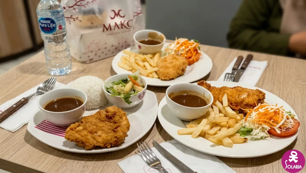 keluarga makan di Solaria